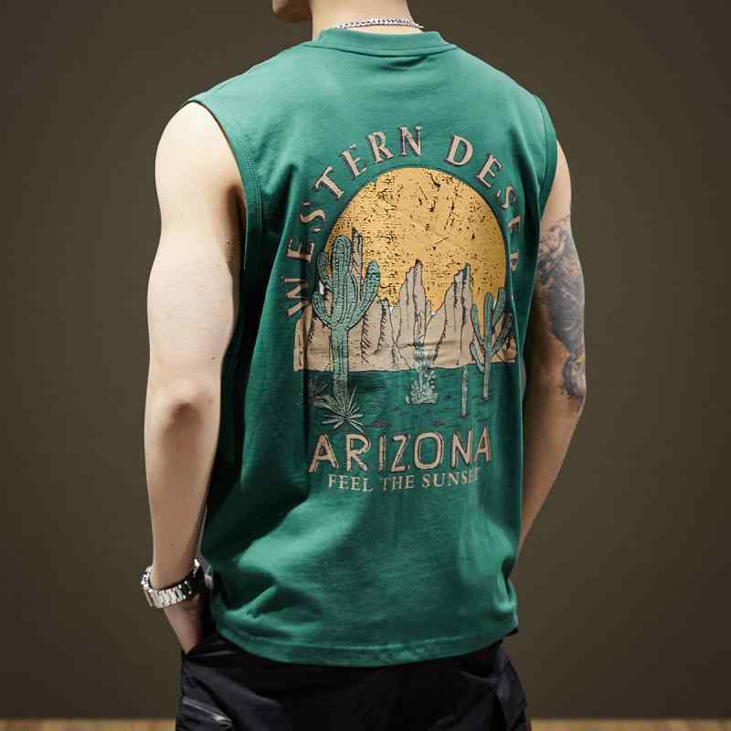 シンプル ファッション ヘビー 男性用 ストリート 大人 プリント かっこいい 大きいサイズ タン 紳士服 オシャレ アメリカン 夏