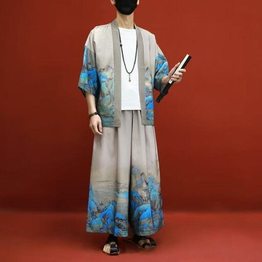 唐装 お祭り 道教 メンズ おしゃれ 大きめサイズ レトロ ユニーク ゆったり 漢服 エスニック 薄手 モ 夏 カジュアル チャイナ風 唐装 お祭り 道教 メンズ おしゃれ 大きめサイズ レトロ ユニーク ゆったり 漢服 エスニック 薄手 モ 夏 カジュアル チャイナ風