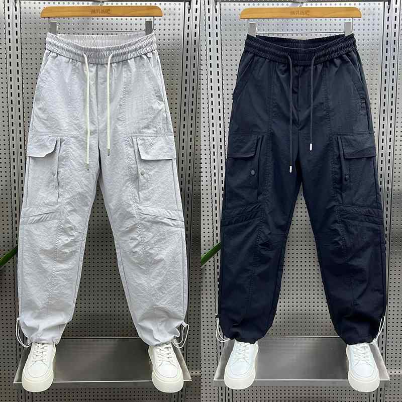 乐天商城 - 履物 シンプル ズボ ファッション 大人 カジュアル 服 パンツ ストリート 快適 かっこいい パンツ ズボン オシャレ 夏コーデ 用