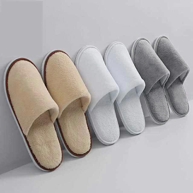 使い捨て 防水 スリッパ 業務用 ホテル 前閉じ 来客用 軽量 滑り止 メンズ レディース パイル地 携帯用 フリーサイズ つま先閉じ