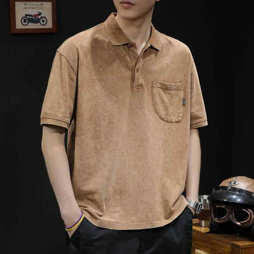 アメリカン オシャレ 大人 ファッション ストリート シンプル 紳士服 大きいサイズ 男性用 服 ポロシャツ ヘ かっこいい レトロ アメリカン オシャレ 大人 ファッション ストリート シンプル 紳士服 大きいサイズ 男性用 服 ポロシャツ ヘ かっこいい レトロ