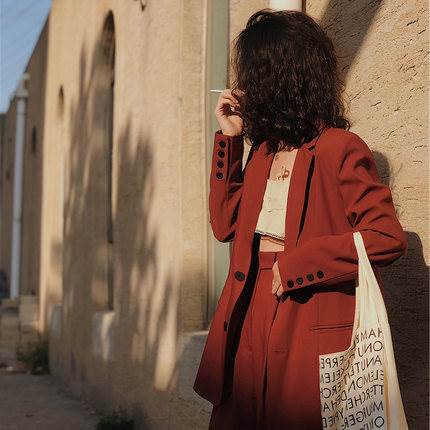 セットアップ 春 長袖 BI ジャケット 上下セット マキシ丈 ワイド オールシーズン スマート 長丈トップス 夏 冬 ワイドレッグ 秋