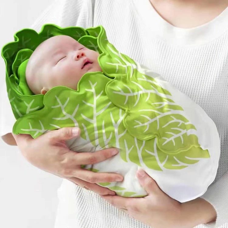 おし 野菜 かわいい 新生児 ベビー ベビーブランケット 85×85100×100120×120cm赤ちゃん 冬 おくるみ 秋 白菜型 ブランケット 2