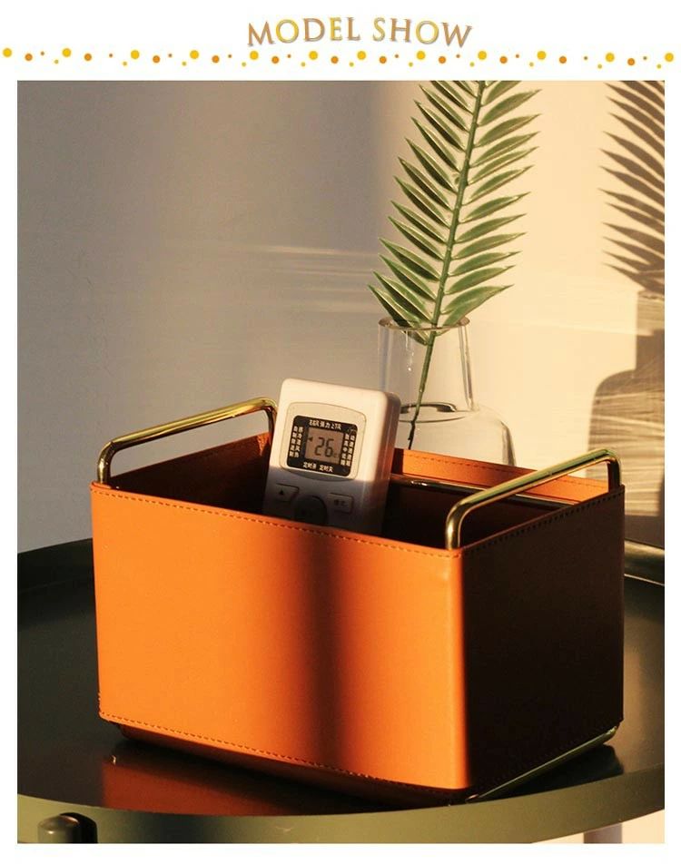 収納ケース 卓上 小物入れ 合皮 玄関 高級感 郵便物 手紙 北欧 レザー調 化 PUレザー リビング シンプル 化粧品 ハガキ かわいい