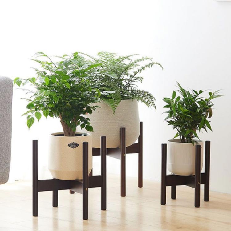 おしゃれ 観葉植物 ウッドスタンド 植木鉢スタンド 鉢スタンド 室内 フラワー プラ...