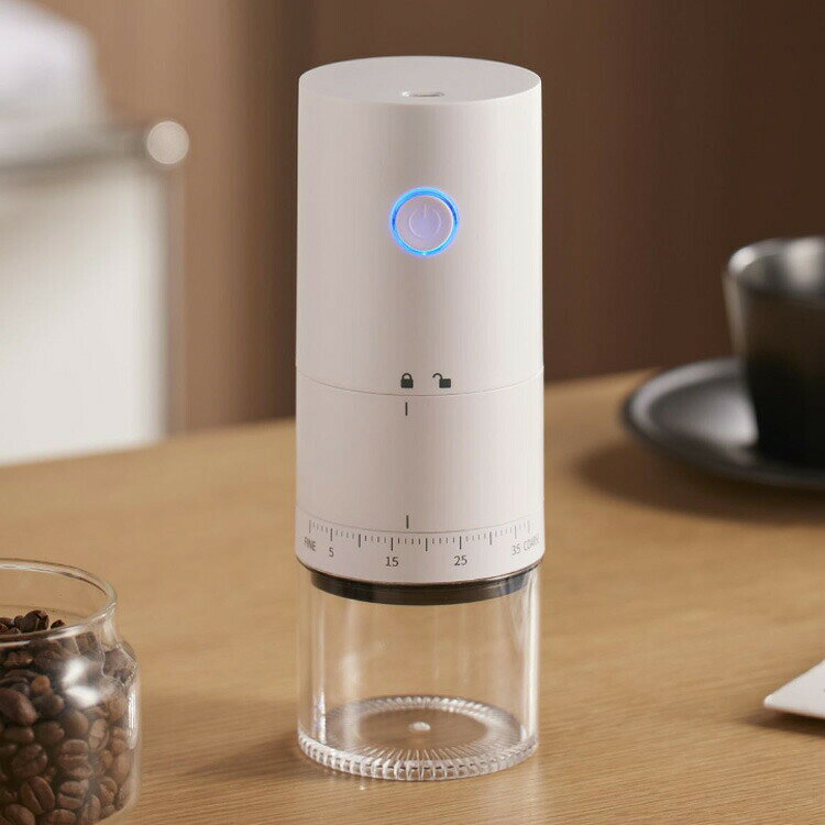 38段階 カンタン粗さ調整 電動 コーヒーミル 臼式 コニカル式 セラミック刃 コード...