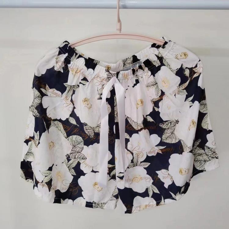 接触冷感 春夏 パジャマ ルームウェア 可愛い 短パン ハーフパンツ ボトムス レディース ルームウェア ルームパンツ 部屋着 総柄 3