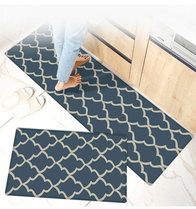 防 撥水 お手入れ簡単 耐久性 柔らかい クッション性 疲れにくい オールシーズン 滑り止め 厚み8mm 水拭きできる PVC 台所マット