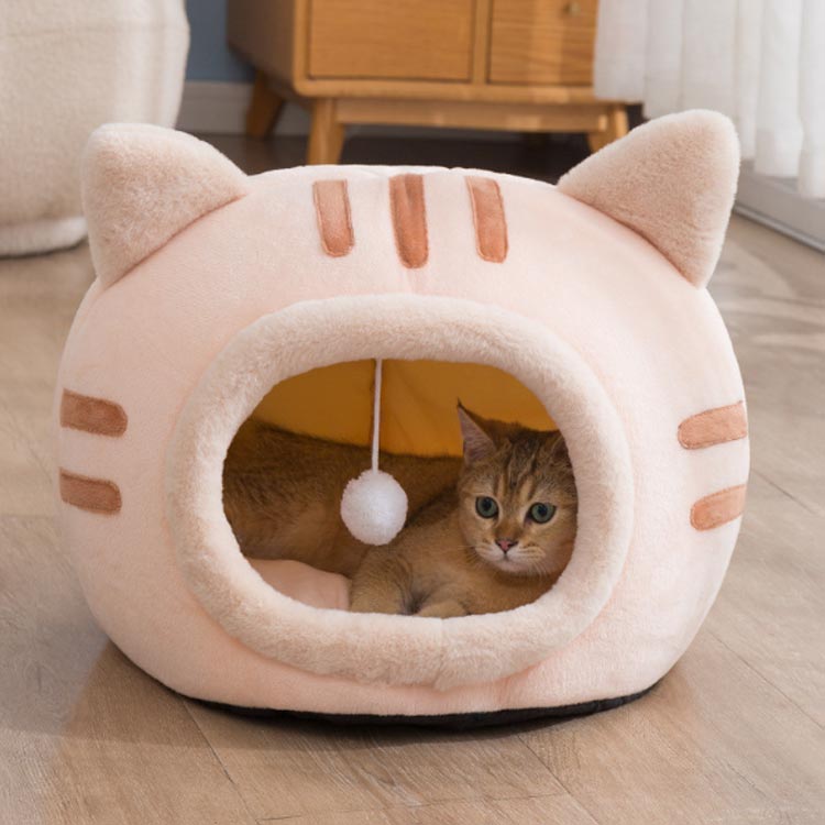 キャ ペットベッド 猫ハウス 冬 キャット ハ...の紹介画像2
