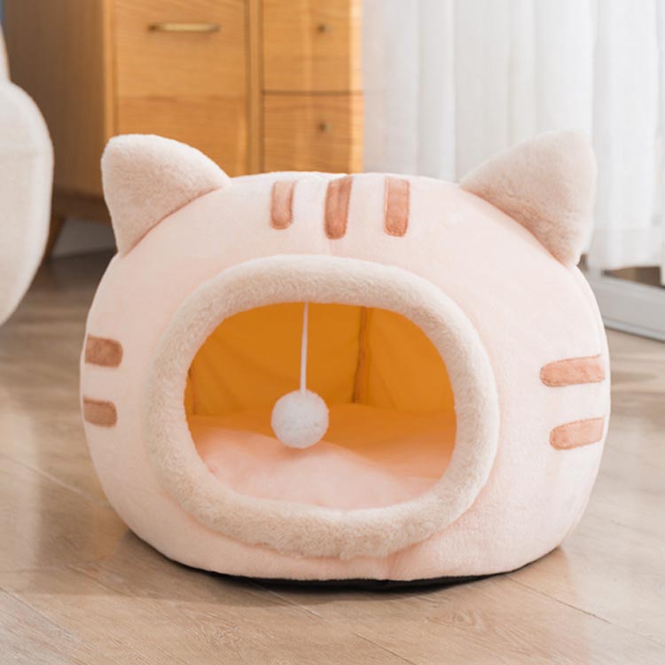 キャ ペットベッド 猫ハウス 冬 キャット ハ...の紹介画像3