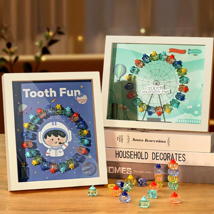 サンウェーブのベビー用乳歯 新年祝い 乳歯博物館 記念 女の子 男の子 贈り物 内祝い 誕生日 子供 ギフト 出産祝い 乳歯入れ 乳歯ケース ケース｜アングル2