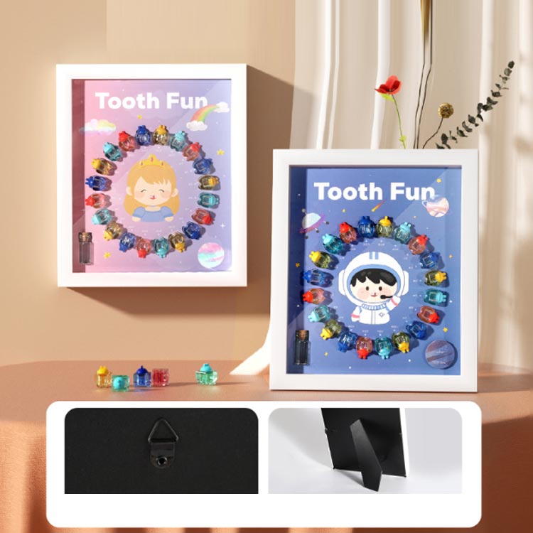 サンウェーブのベビー用乳歯 新年祝い 乳歯博物館 記念 女の子 男の子 贈り物 内祝い 誕生日 子供 ギフト 出産祝い 乳歯入れ 乳歯ケース ケース｜アングル3