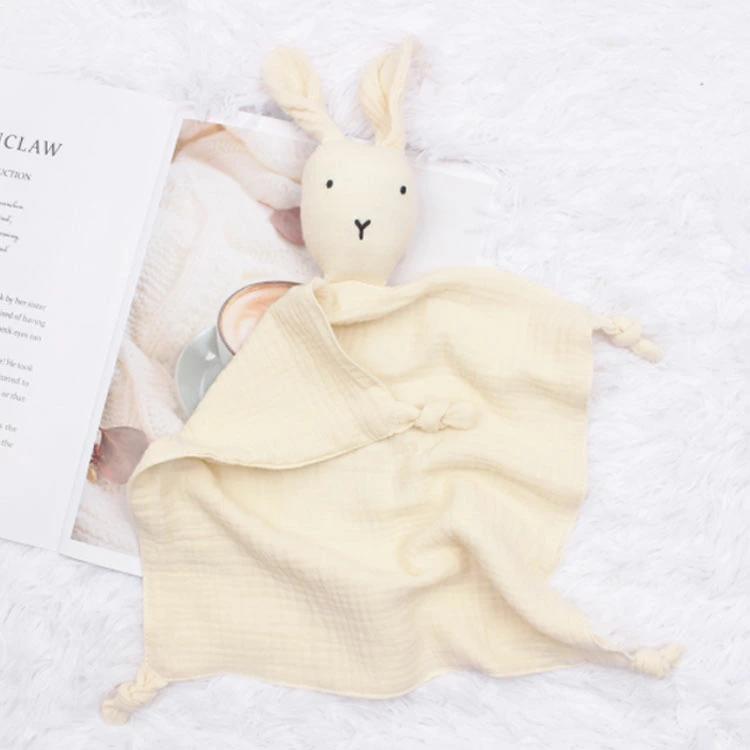 おくるみ にぎにぎ うさぎ ぬいぐるみ毛布 タオル ミニブランケット ぬいぐるみ付き 赤ちゃん 寝かしつけ用 ぬいぐるみ ベビー用