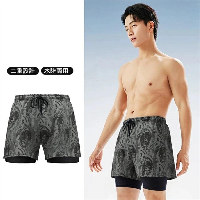 速乾 ビーチパンツ メンズ おしゃれ ナー 夏 トランク 海水パンツ 通気 スイムウェア 大きいサイズ 水陸両用 サーフパンツ 膝丈