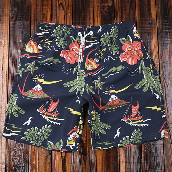 リ ビーチパンツ 総柄 短パン 速乾 ショーパン スイムパンツ 大きいサイズ ショートパンツ メンズ サーフパンツ 水陸両用 海パン