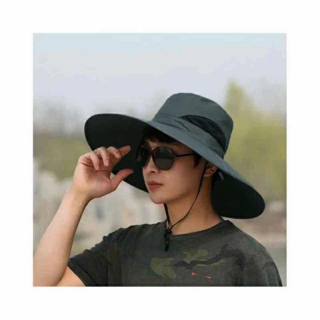 紫外線対策 大きいサイズ メンズ ハット 日よけ 夏用 紫外線 帽子 熱中症対策 日除け帽子 つば広 日焼け防止 メッシュ 送料無料