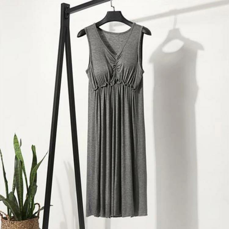 透けない ランジェリー ロング インナー カップ付き ペチコート ワンピース ワンピース 透 スリップ キャミソール キャミワンピ