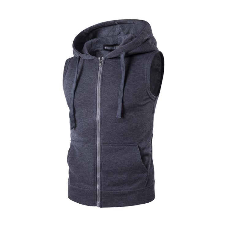 レイヤード 紳士服 父の日 ノースリーブパーカー 大きいサイズ 袖なし パーカー ジップアップ 春夏 重ね着 スエッ フード付き 秋