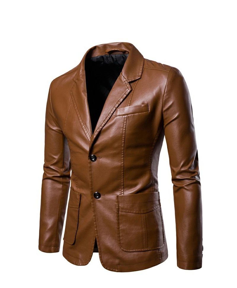 紳士 ライダースジャケット スーツコート ブレザー 皮ジャン ライダース PU PUレザー テーラードジャケット レザーコート