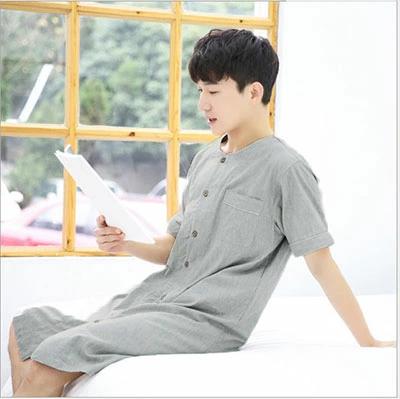 スリーパー ネグリジェ ホテルパジャマ スリーパー半袖 パジャマ ワンピース 男女兼用スリーパーパジャ..