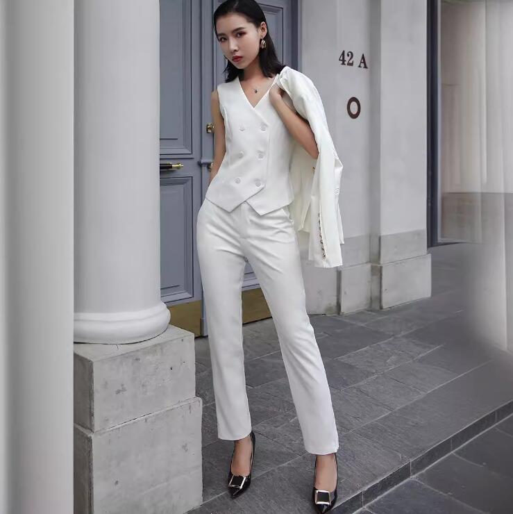 ビジネススーツ 七五三 長袖 カジュアル フォーマル レディーススーツ 送料無料 女性スーツ パンツスーツ 3点スーツセット スリ