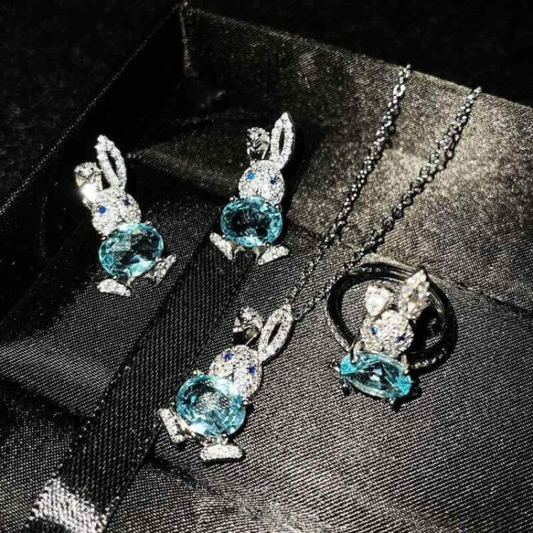 アクセサリー リング オールシーズン ウサギ ネックレス 指輪 ピアス かわいい ペ...