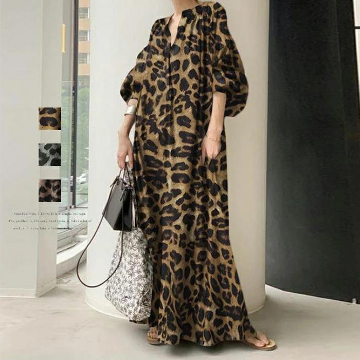 春 ワンピース リラックス 送料無料 ロング マキシワンピース 秋 ヒョウ ワンピース 秋物 きれいめ 長袖 シャツワンピース 半袖
