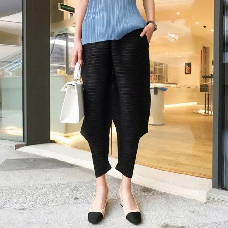 プリーツパンツ 11434レディースファッション おしゃれ サルエルパンツ ボトムス パンツ レディース