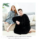 レディース 長袖 着る毛布 ロング メンズ 裏起毛 大きいサイズ ふわふわ 毛布 ボア 部屋着 パジャマ 体系カバー ふわもこボアでいつでもあったか