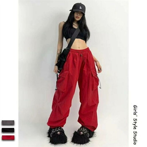 ジョガー カーゴパンツ ズボン ハイウエスト レトロ調 HIPHOP ミリタリーパンツ ヒップホッ 体型カバー 切り替え ヴィンテージ風 ジョガー カーゴパンツ ズボン ハイウエスト レトロ調 HIPHOP ミリタリーパンツ ヒップホッ 体型カバー 切り替え ヴィンテージ風