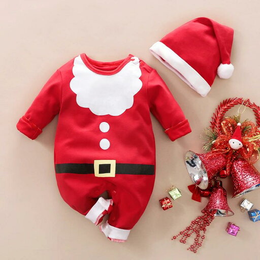 ベビー着ぐるみ ベビーフォト サンタコス クリスマス 帽子 衣装 ロンパース カバーオール キッズ 子供 ベビー服 コスプレ サンタ ベビー着ぐるみ ベビーフォト サンタコス クリスマス 帽子 衣装 ロンパース カバーオール キッズ 子供 ベビー服 コスプレ サンタ