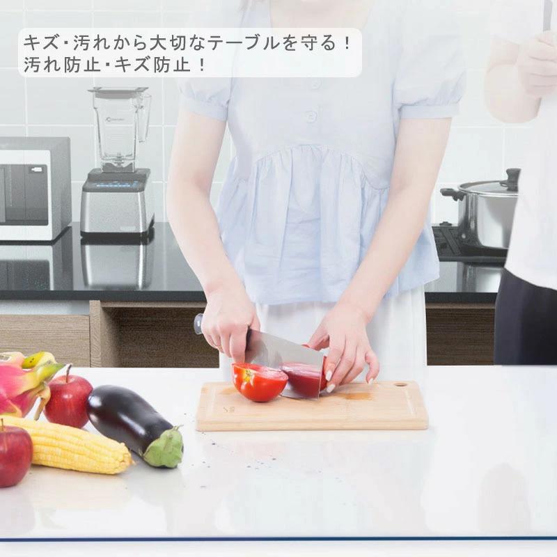 PVC素材 透明 2.0mm厚 おしゃれ テーブルマット ビニール つや消し 透明 汚れ防止 テーブルマット テーブルクロス デスクマット