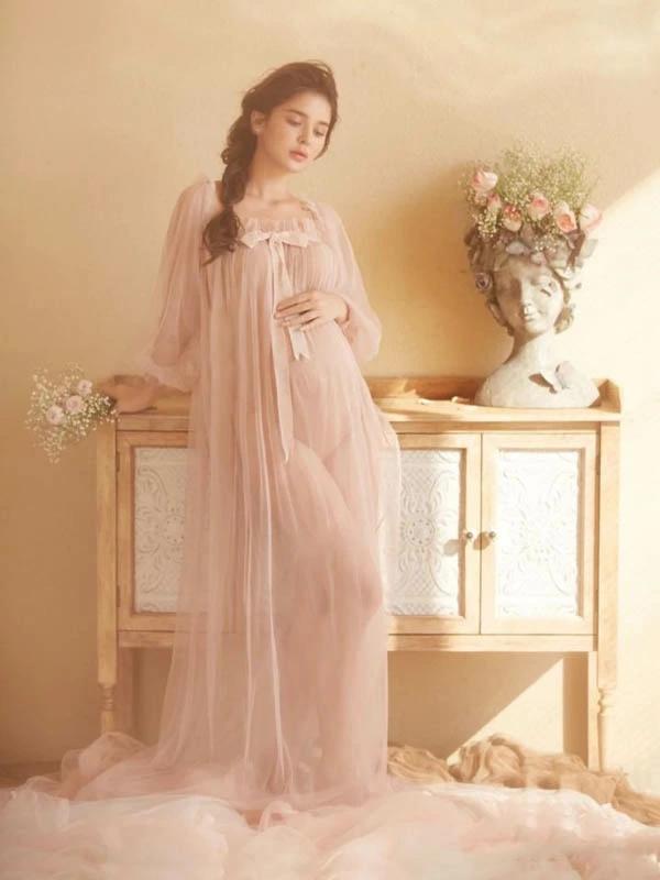 記念撮影 ロングワンピース 可愛い マタニティー衣 母の日 フォトドレス 思い出 シ...