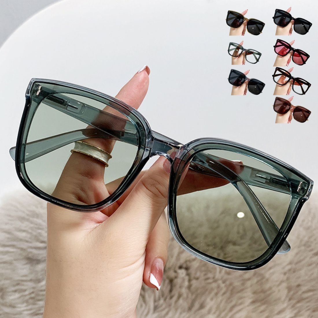 スマー ファッション雑貨 携帯 カラーグラス 持ち歩き 色眼鏡 コンパクトに折りたためるサングラス 収納 日差し サングラス 便利