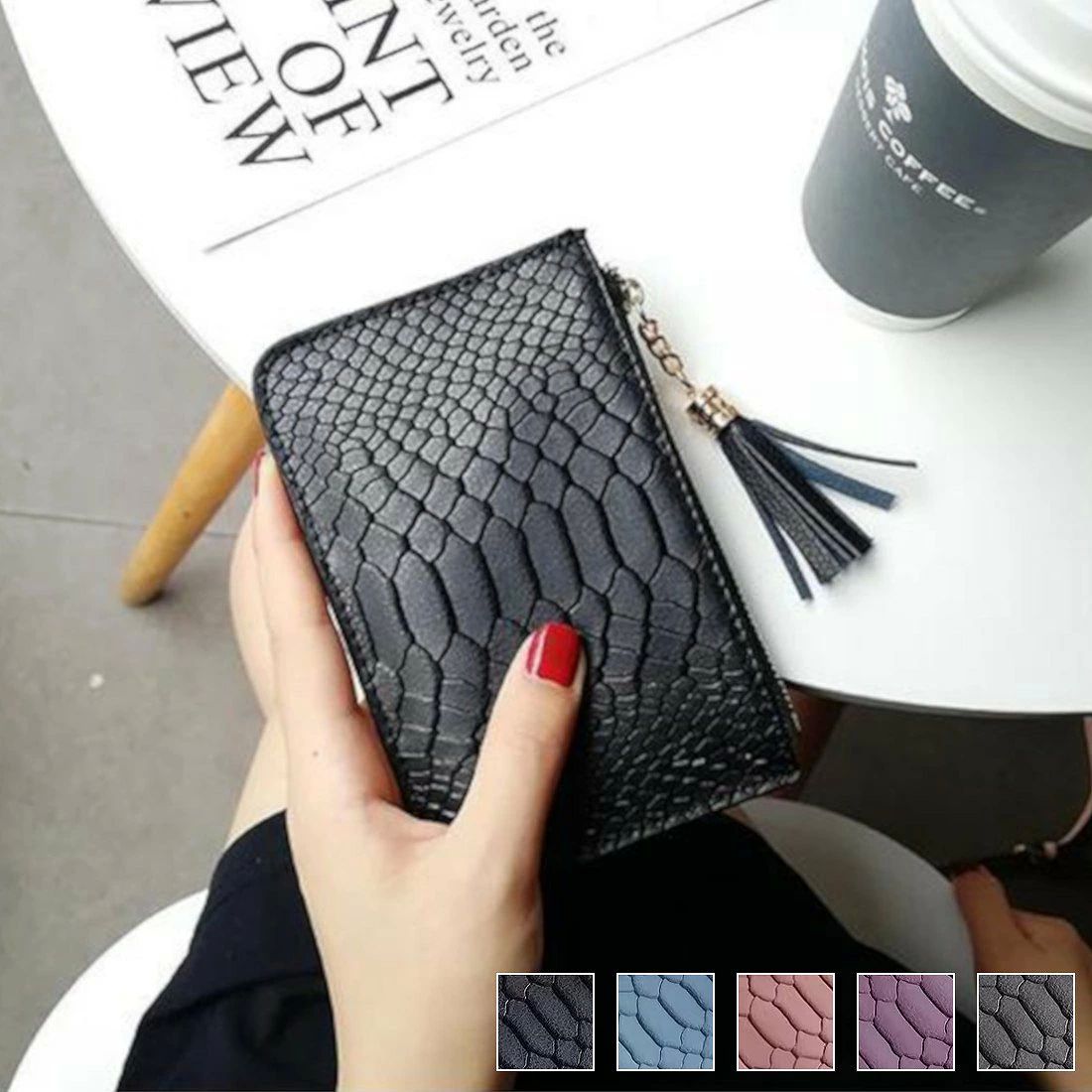 カラビナリング コインケース アクセサリーポーチ 小銭入れ バッ 旅行 カード入れ 携帯 お出かけ マルチに活躍するスリムケース