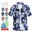 シャツ 半袖 ボタンアップ プリント アロハシャツ カジュアル トップス ファッション 新品 アロハ 大きいサイズ メンズ メンズ