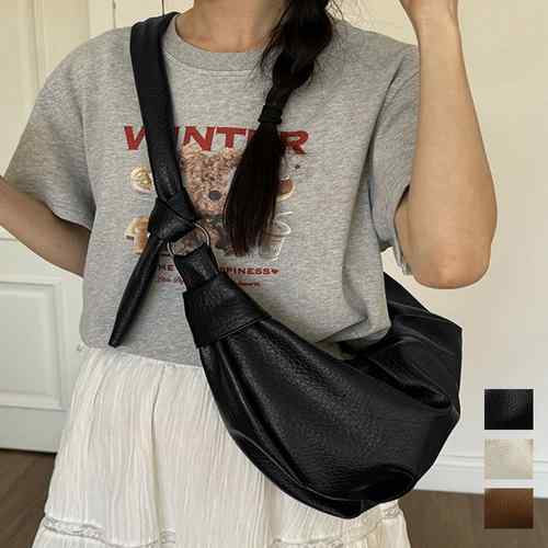 肩掛け鞄 タックバッグ大容量 ファスナー付き 斜め掛けバッグレディース 通勤 カジュアルバッグ ライチ..