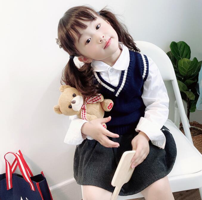 乐天商城 - 100cm コットン ベスト フォーマル スクール ブラック Vネック 110cm 120cm カジュアル グレー ニット 90cm ネイビー ワイン
