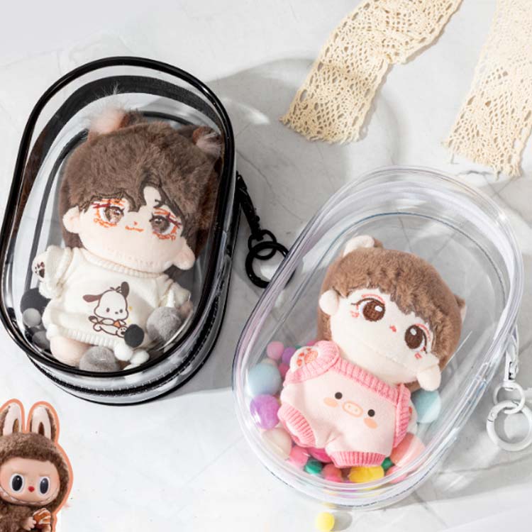 デコレー 推し入れ ポーチ ぬいぐるみポーチ ポーチ ぬいぐるみ クリアポーチ バッグ 推し活グッズ 透明 収納 ぬいぐるみポーチ