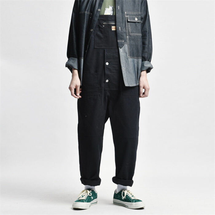 つなぎ ツナギ 男性向け用 作業着 オーバーオール デッキパンツ マルチポケット サロペット ズボンワー ゆったり オールインワン