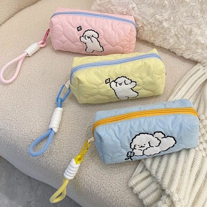 乐天商城 - 筆箱 大学生 いぬ かわいい 筆入れ 韓国風 犬 可愛い 筆記用具 高校生 シンプル ペンポーチ おしゃれ 小学生 化粧ポーチ 大容量