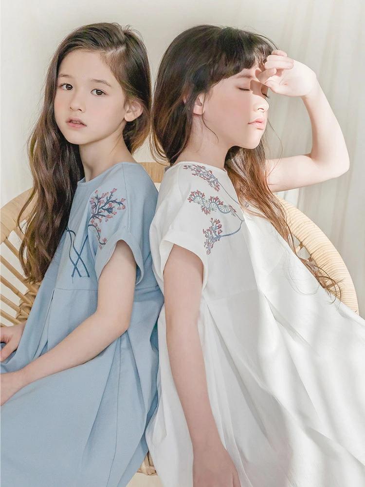 半袖 夏服 お揃い 姉妹 女の子 キッズ 海外 ワンピース 可愛い 普段着 可愛い ワンピース キッズ 女の子 子ども服 夏物 ドレス 3