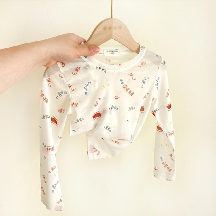 キッズ UVカット ラッシュガード シアートップス サマー 薄手 接触冷感 日焼け対策 メッシュ 夏 虫除け..