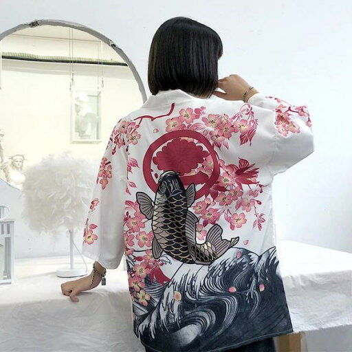 和風 浴衣 韓国ファッション 着物 和柄 桜 プリント はっぴ 法被 白 大人用 コスチューム 鯉 黒 羽織り 衣装 半纏 ダンス 和風 浴衣 韓国ファッション 着物 和柄 桜 プリント はっぴ 法被 白 大人用 コスチューム 鯉 黒 羽織り 衣装 半纏 ダンス