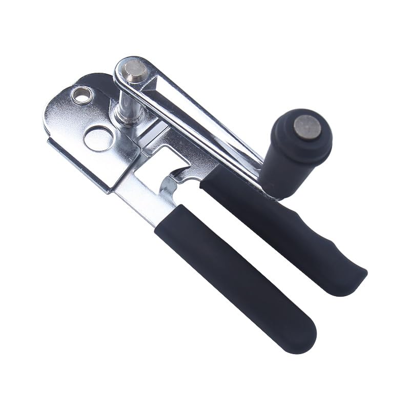 Can Openers - 頑丈ステンレス 家庭、屋外ピクニック、キャンプ用 カンオープナーリッド 多機能缶詰開け 歯車式缶きり 業務用缶切り人間工学に基づいたハンドル付き 安全滑らかなエッジ 耐久性良い 缶切り 缶切り歯車式 回転式間きり