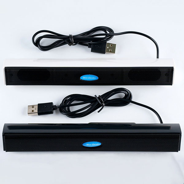 【送料無料】 USB小型PCスピーカー サウンドバー パソコン USB 小型 スピーカー PCスピーカー コンパクト おしゃれ スリム かっ