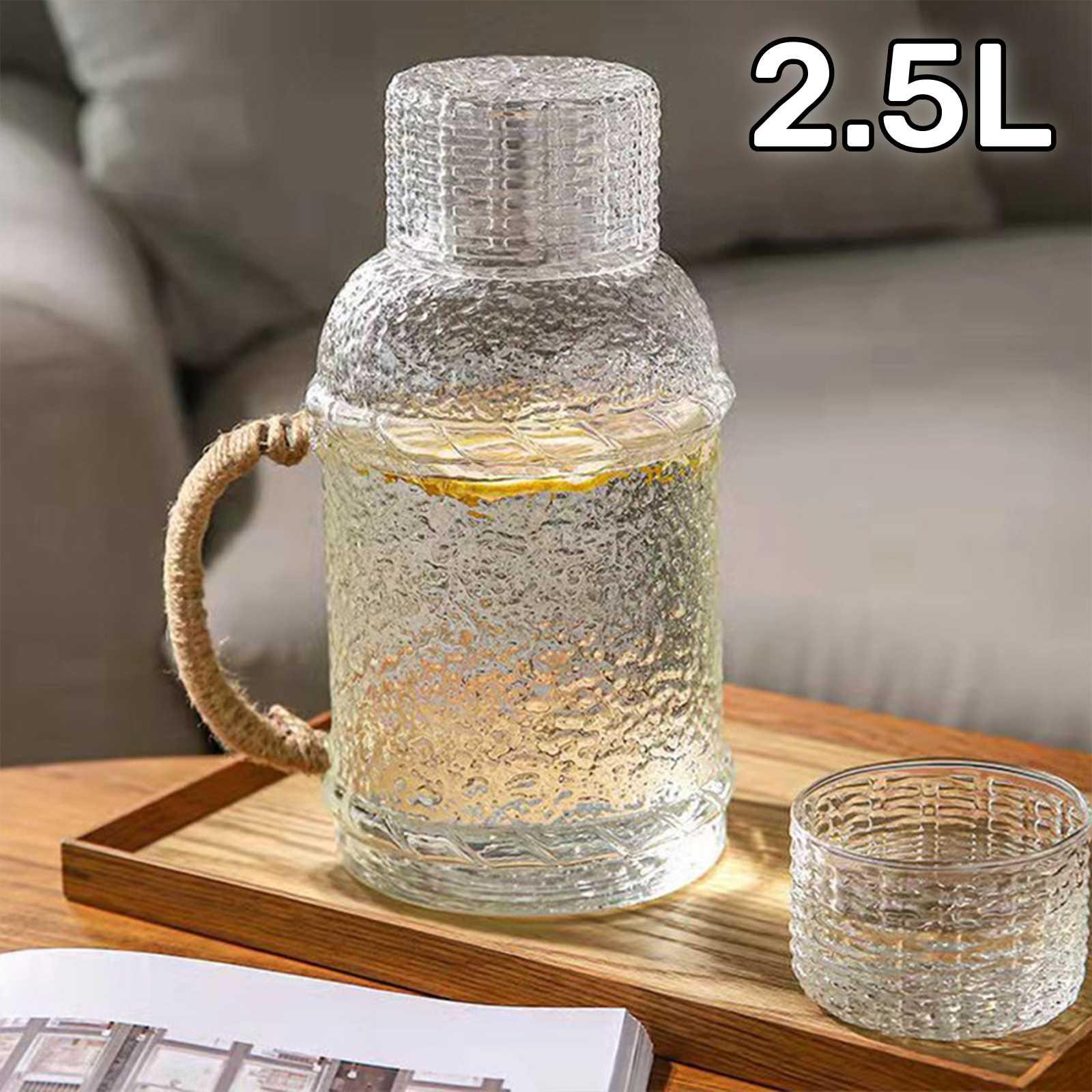 Rakuten - ピッチャー 冷水筒 2.5L 耐熱 ガラス おしゃれ 送料無料 麦茶ポット 大容量 熱湯 ガラスジャグ 冷水ポット 冷蔵庫 ティーポット