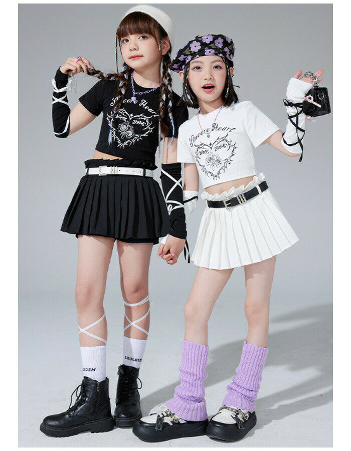 キッズダンス衣装 女の子 セクシー かわいい ダンス 新品 舞台 団体服 演出服 躍動...