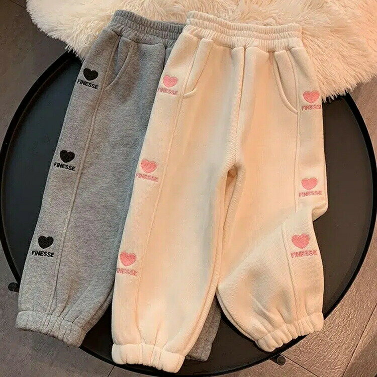 スウエットパンツ キッズ 裏起毛 ロングパンツ イージーパンツ　ジョガーパンツ 裾絞り 暖か 長ズボンス スエットパンツ ウエストゴム おしゃれ ロングパンツ 子供 女の子 ベビー ジュニア 通学 通園 秋 冬 90 100 110 120 130 140