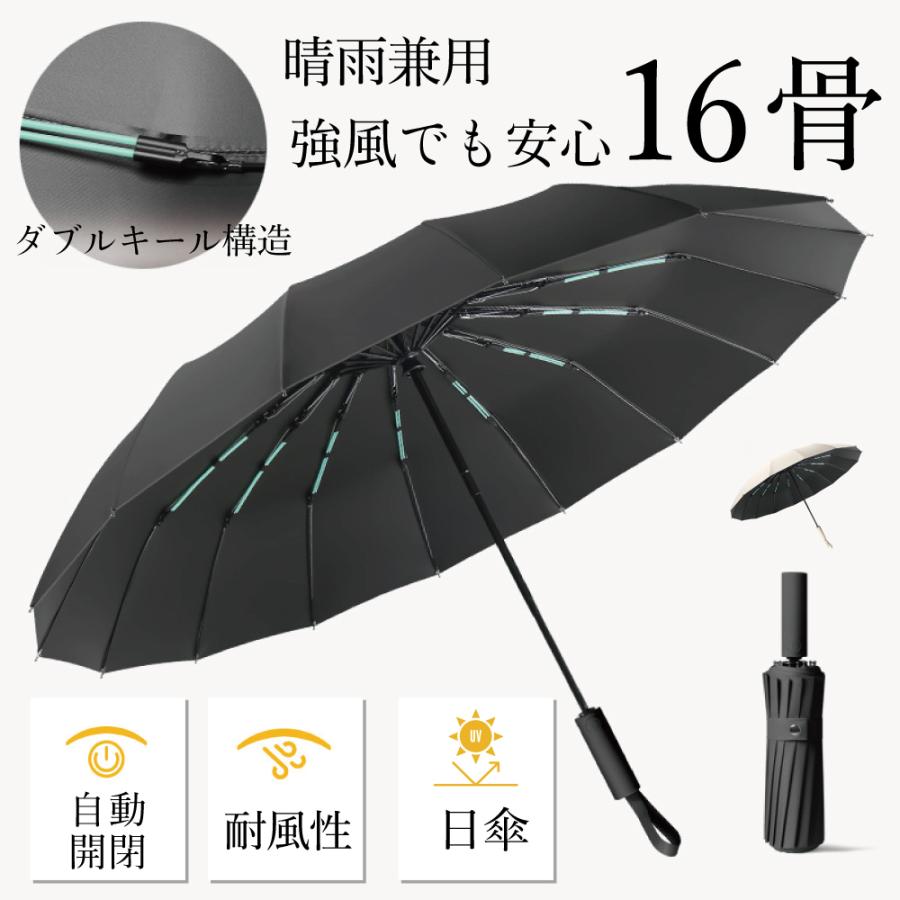 折りたたみ傘 メンズ レディース 丈夫 32本 ワンタッチ 雨傘 日傘 UVカット コンパクト 軽量 強風対応 父の日